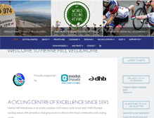 Tablet Screenshot of hernehillvelodrome.com